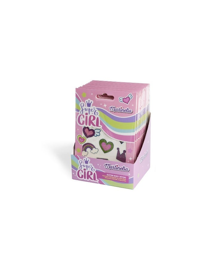 Martinelia Super Girl Glitter Body Tattoos Pack - Image 1
