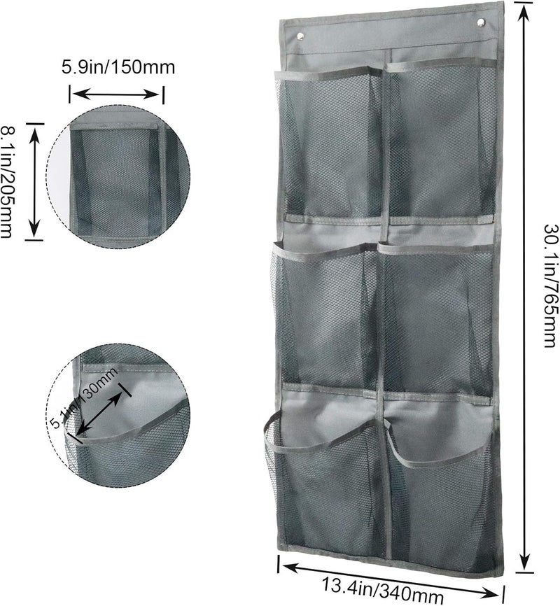 Yocice Wall Mounted Shoes Rack 2Pack/Can Store 6Pairs of Sneakers,with Sticky Hanging Mounts, Shoes Holder Storage Organizer Shelf,Door Shoe Hangers (SM06-Gray-2) - Image 2