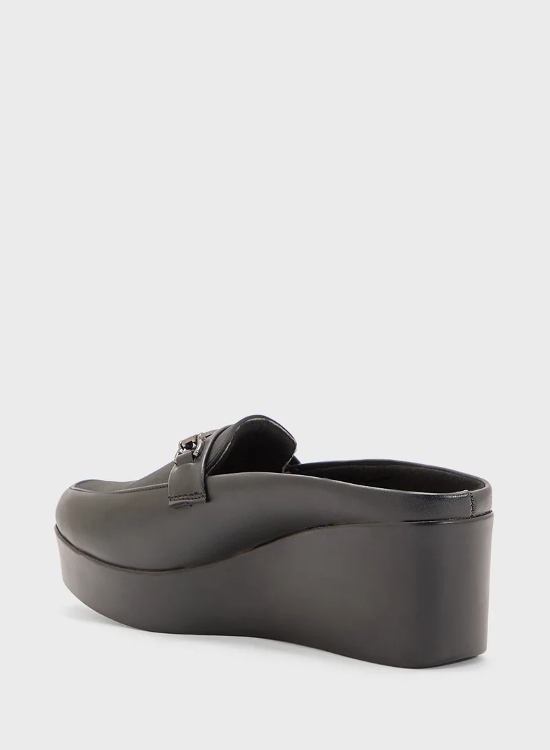 Pink Step Wedged Moccasin