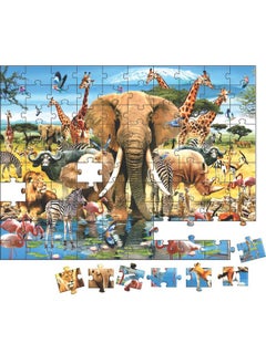 Creative's Creative's Animals of Africa |Jigsaw Puzzles |Fun and Challenging Puzzles |Puzzles for Kids and Adults |Animal Jigsaw Puzzles for kids| 100 Pieces Jigsaw Puzzles |Logical Thinking for kids | Ages 7&Up  - Image 2