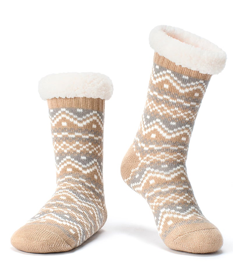 Cozylook Women's Fuzzy Slipper Socks with Non-Slip Grippers, Cozy Fluffy Sherpa Lined, Cute Christmas Gifts for Her Mom Grandma Wife Girlfriend - Image 1
