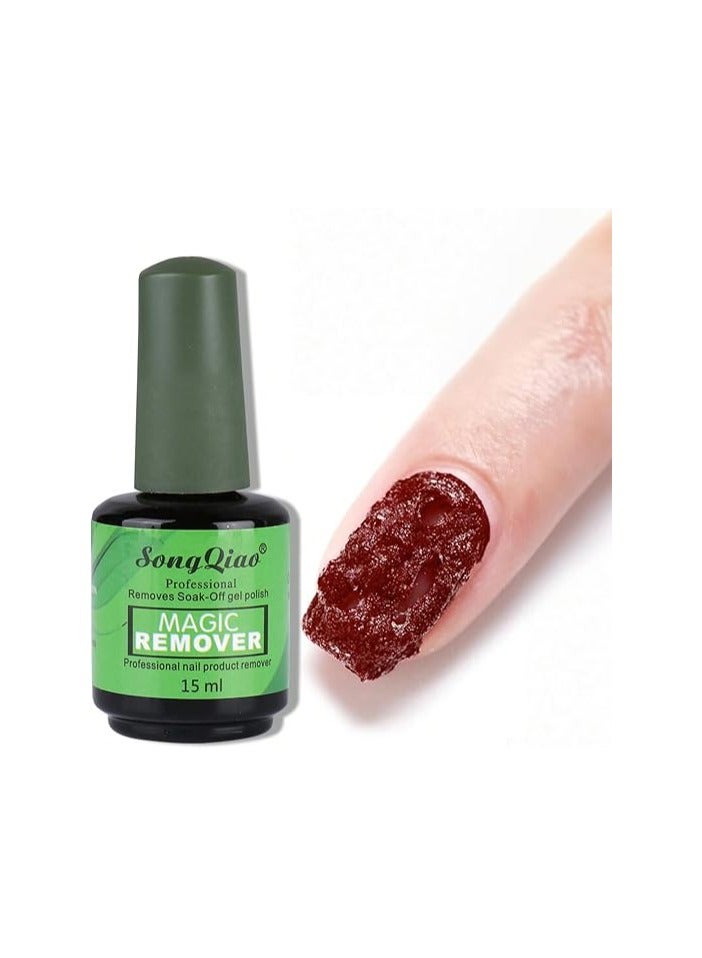 amazing.EGP Magic Gel Nail Polish Remover 15ml, Quickly Removes Gel Polish in 3-5 Minutes, Suitable for UV Gel Polish Removal Easily and Quickly, Perfect for Nail Art Tools  - Image 1