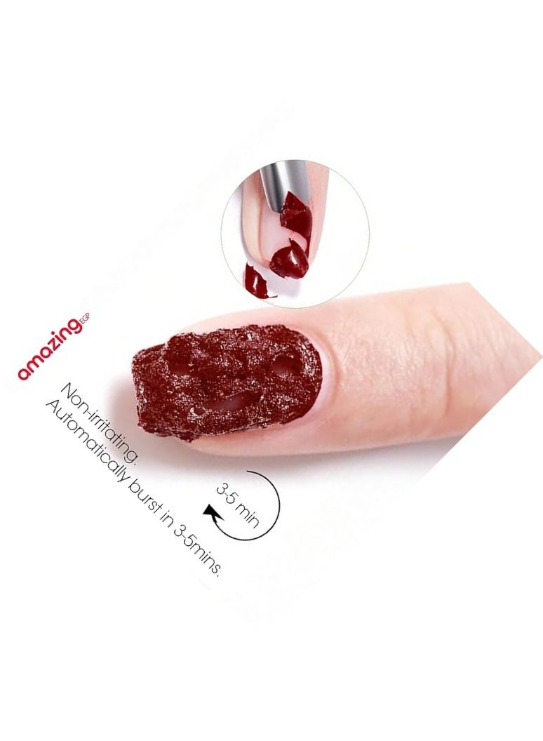 amazing.EGP Magic Gel Nail Polish Remover 15ml, Quickly Removes Gel Polish in 3-5 Minutes, Suitable for UV Gel Polish Removal Easily and Quickly, Perfect for Nail Art Tools  - Image 3