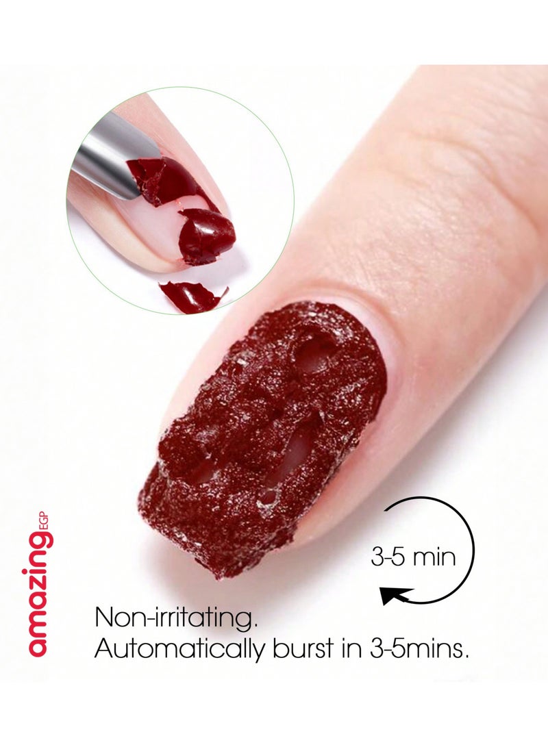 Magic Gel Nail Polish Remover 15ml, Quickly Removes Gel Polish in 3-5 Minutes, Suitable for UV Gel Polish Removal Easily and Quickly, Perfect for Nail Art Tools