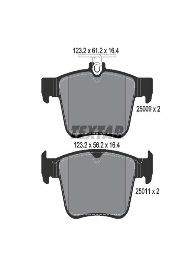 TEXTAR Original brake pad set, disc brake rear axle, 2500901 - Image 3