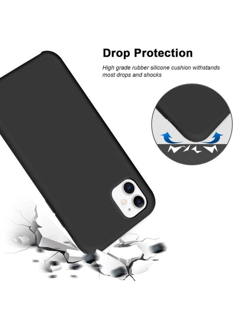 ACLIX Silicone Case Compatible with iPhone 11, Slim Liquid Silicone, Layers of Soft Gel Rubber Shockproof, Protective Phone Case Cover with TPU Lining (Black) - Image 3