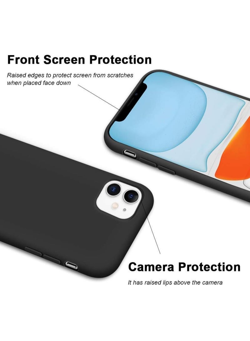 ACLIX Silicone Case Compatible with iPhone 11, Slim Liquid Silicone, Layers of Soft Gel Rubber Shockproof, Protective Phone Case Cover with TPU Lining (Black) - Image 4