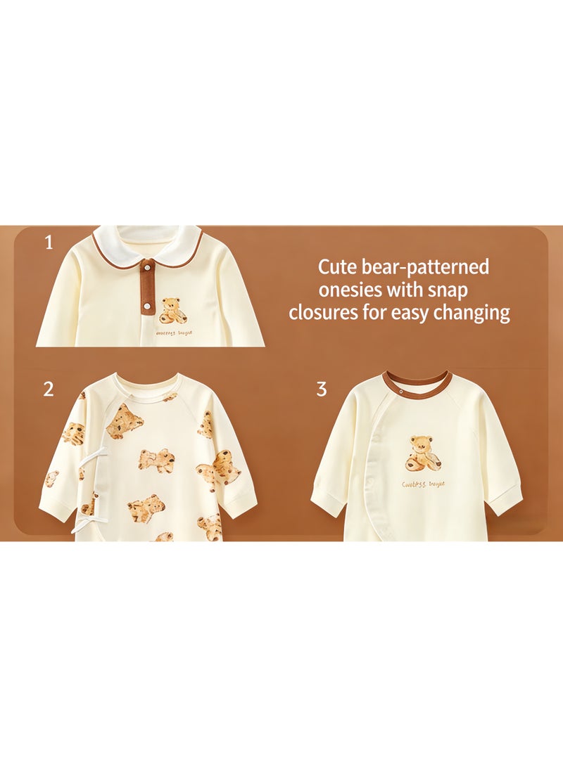 21PCS Newborn Baby Gift Set, Newborn Layette Gift Set for Boys and Girls, Babies Essential Clothes Accessories with Baby Blanket, for Spring Summer Autumn Winter Four Seasons - Image 4
