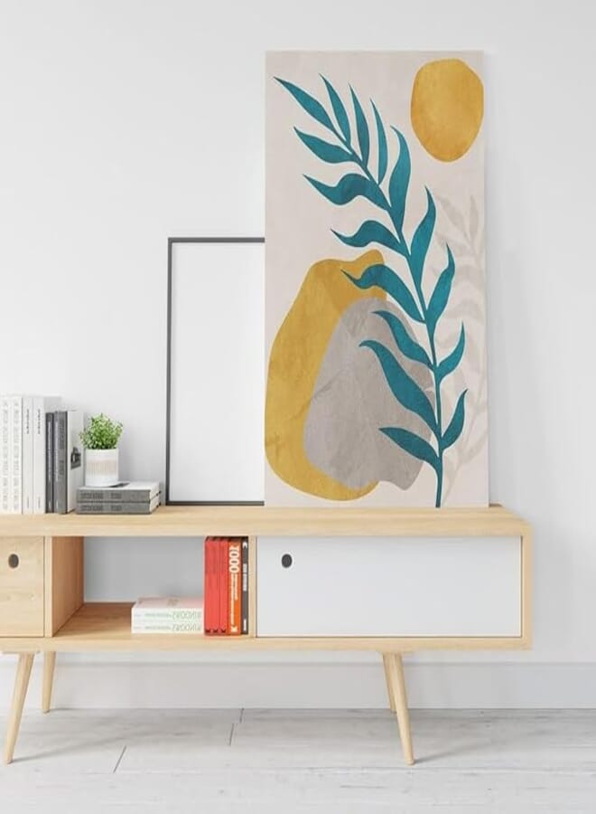 Home Gallery Abstract botanical leafs Printed canvas wall art 90x60 