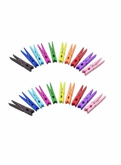 KASTWAVE Clothespins,  50PCS Colored Wooden Clothespins, 2.9inch 10 Color Clothes Pins for Clip Pictures Photos Decorative, Small Colorful Wood Decoration...  - Image 1