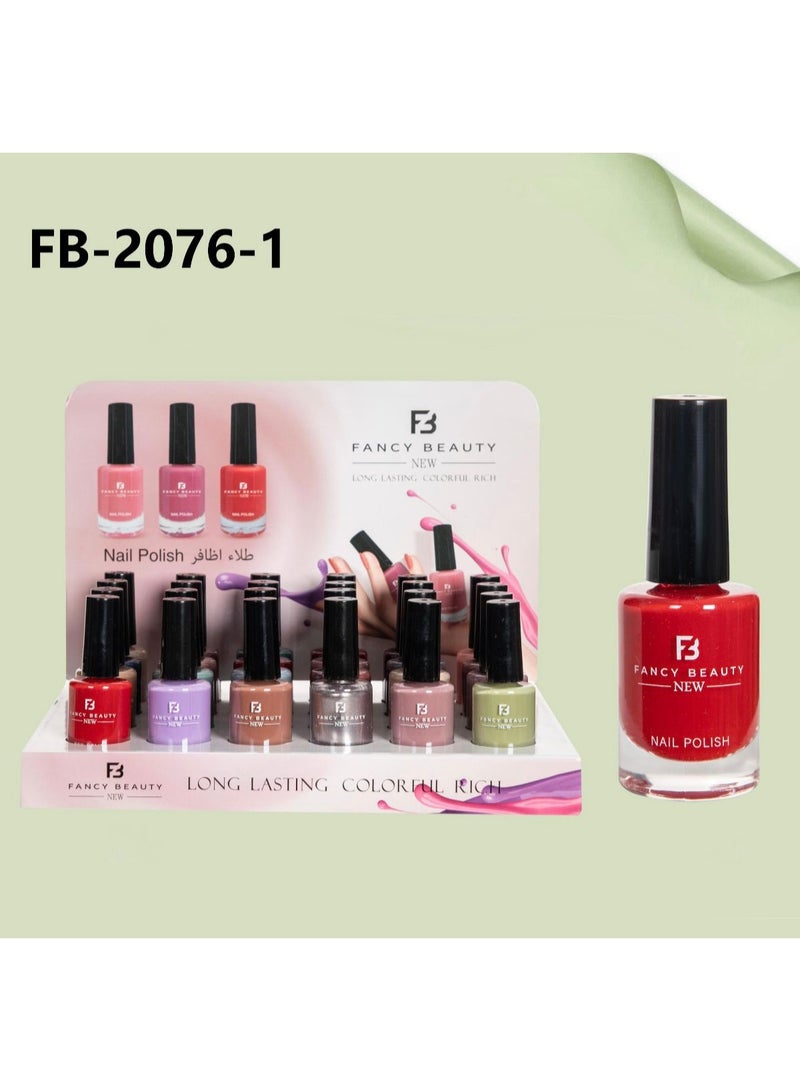 فنسي بيوتي طقم طلاء أظافر يحوي 24 قطعة متعدد الألوان - Image 2
