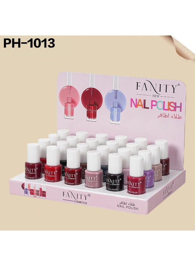 24-Piece Nail Polish Set Multicolour