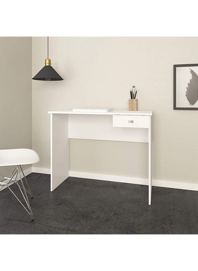 Generic - Tecnomobili Office Table with 1 Drawer White 73 x 90 x 40 cm - Image 1