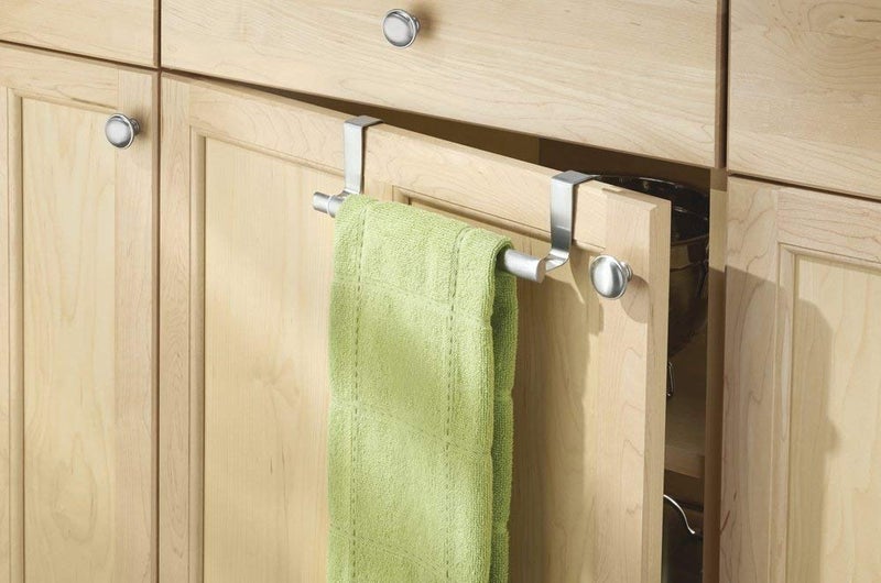 Filox Stainless Steel Towel Hanger Rack for Kitchen & Bathroom | Over Cabinet Door Towel Holder for Washroom, Sink, Drawers | No Drilling | Rust-Proof, Durable & Space-Saving Design - Image 5