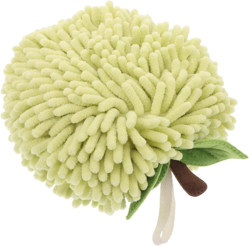 ABOOFAN Fuzzy Ball Hand Towels Chenille Plush Absorbent Hanging Hand Towel with Loop Soft Thick for Travel and Home Use - Image 1