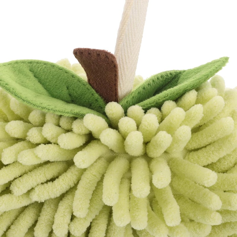 ABOOFAN Fuzzy Ball Hand Towels Chenille Plush Absorbent Hanging Hand Towel with Loop Soft Thick for Travel and Home Use - Image 5