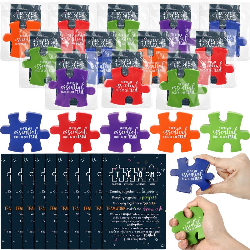Hollowfly 30 Pcs Employee Appreciation Gifts Bulk Inspirational Foam Stress Relief Squeeze Ball with Thank You Card Organza Bag Team Gift for Valentines Day Office Coworker Employee Staff Team - Image 3