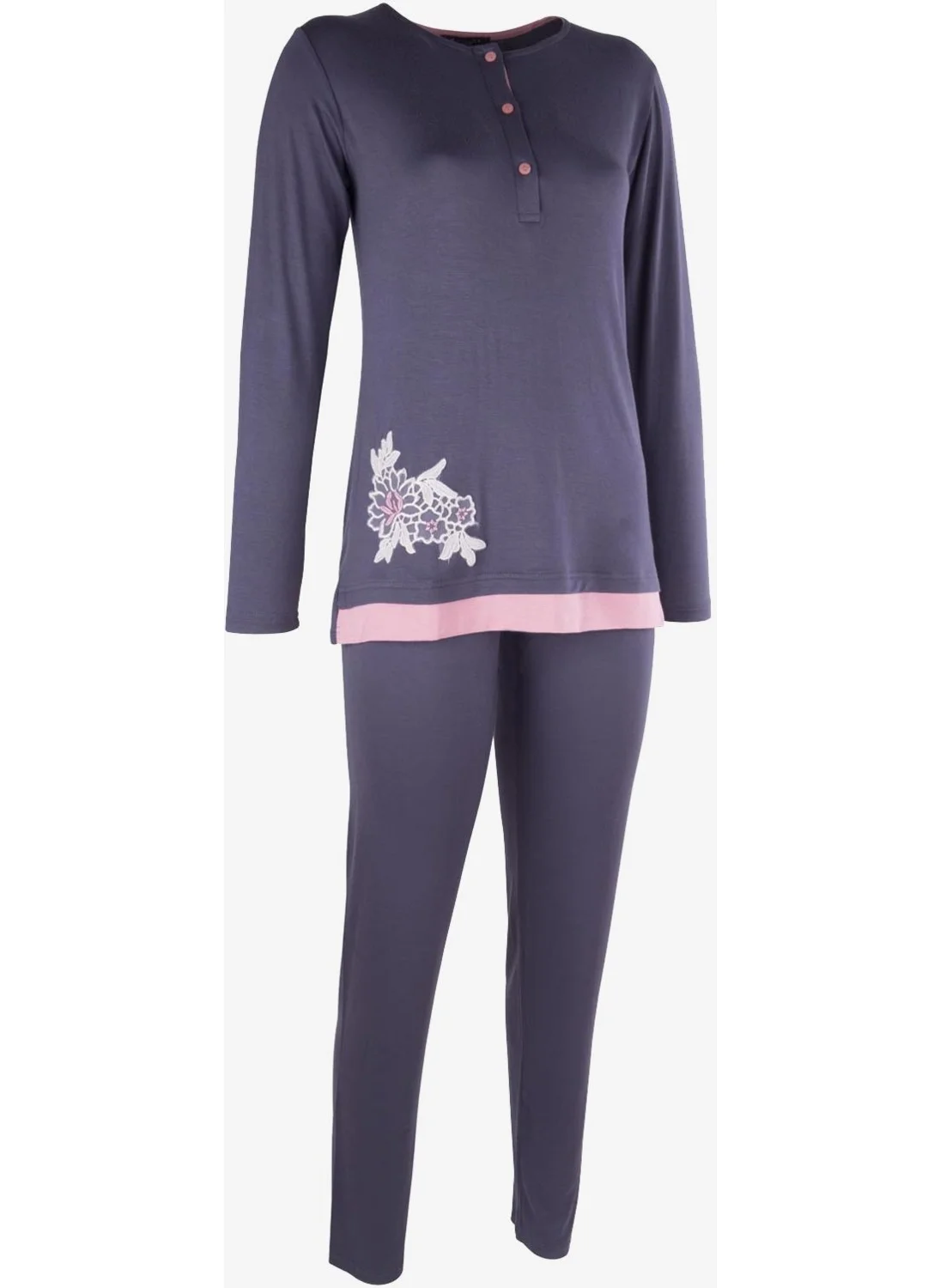 Ayyıldız 59523 Anthracite Pajama Set