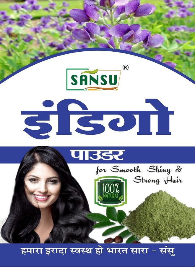 SANSU Indigo Powder for black Hair (100 grams) -Pack of 2 [100gramx2] - Image 2