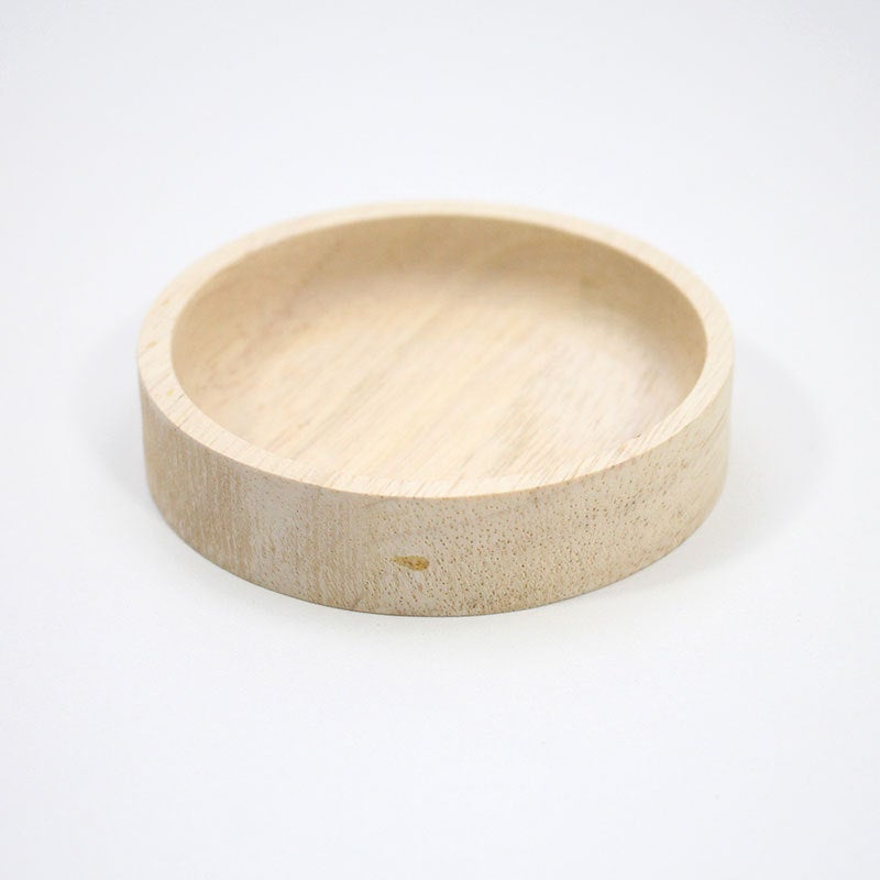Hamster Solid Wood Food Basin Small Pet Feeding Bowl Round Bowl Wooden Toy Feeder Hamster Landscape Products Food Basin - Image 1