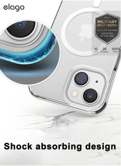 Elago Mag Hybrid for iPhone 14 Plus Case Cover Compatible with MagSafe - Transparent  - Image 4