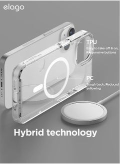 Elago Mag Hybrid for iPhone 14 Plus Case Cover Compatible with MagSafe - Transparent  - Image 5