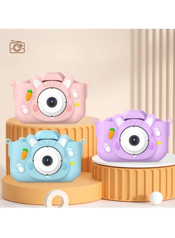 AROAQ Children's Camera Toy, HD 1080p Shockproof Children Video Camera, Anti-fall Portable Camera Toy, Multiple Functions Digital Camera,(Cute Cow Set Pink Dual Lens + 32G Capacity Card + Card Reader) - Image 4