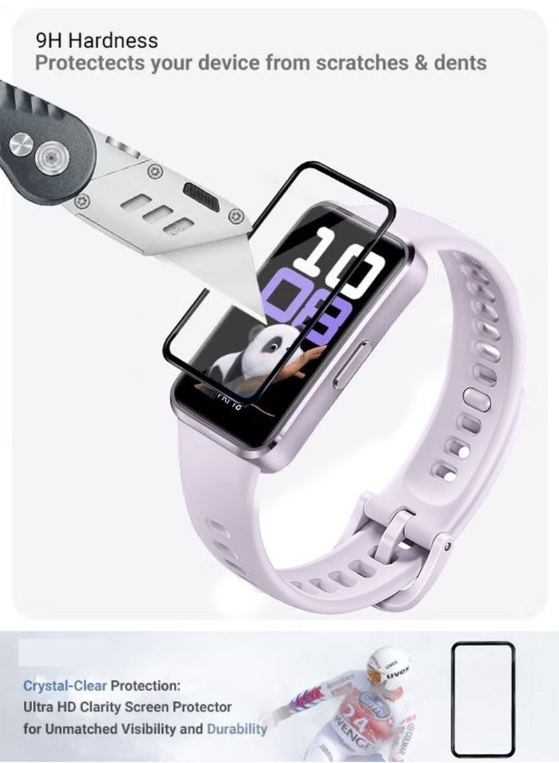 Nova future Screen Protectors for Huawei Band 8 9 10 3 Pcs Ultra HD Full Coverage Film Durable Daily Use Protective Screen Guard - Image 3