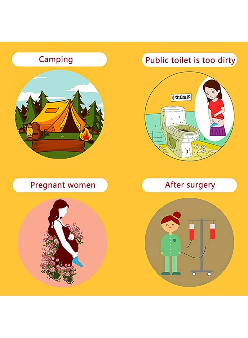 20 Pack Disposable Female Urination Device, Female Urinal Funnel Pee Cups, No More Worries Using Public Restrooms at Festivals, Camping, Travel, Irreplaceable Post Surgery Aid - Image 3