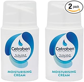 Cetraben Body Cream Moisturiser For Dry Sensitive and Eczema Prone Skin Dermatological Body Moisturiser Daily Whole Body Application 1 x 50ml Pack of 2 - Image 1
