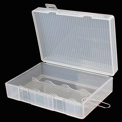 OriGlam Hard Plastic Battery Organizer Batteries Holder, Storage Case Box Case Holder for 4 x 26650 Batteries - Image 2
