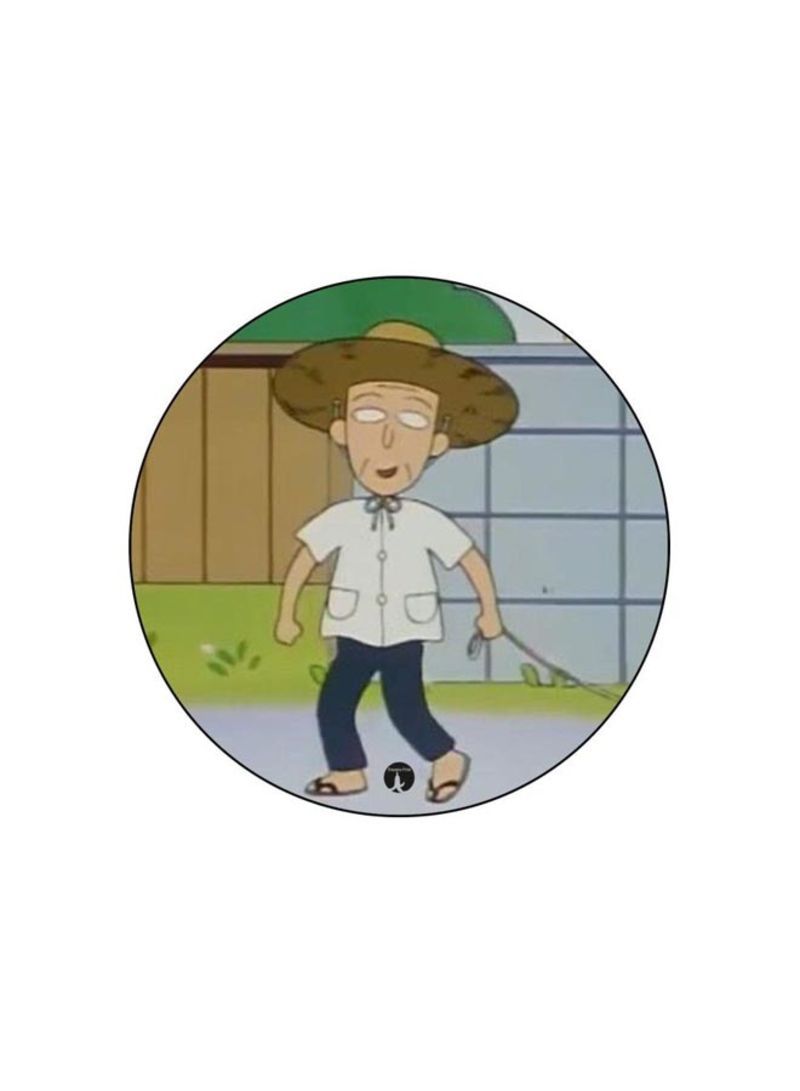 Anime Chibi Maruko Chan Printed Mousepad White/Black/Green