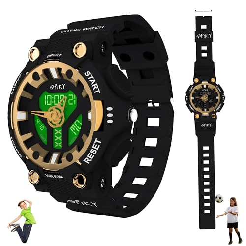 SPIKY Premium Analog-Digital Diving Sports Watch for Kids Boys and Girls | Multifunctional, Luminous & Dual Time Display, 50M Waterproof, Unbreakable TPU Strap | Best Birthday Gift for for 4 to 14 Years Kid - Image 1