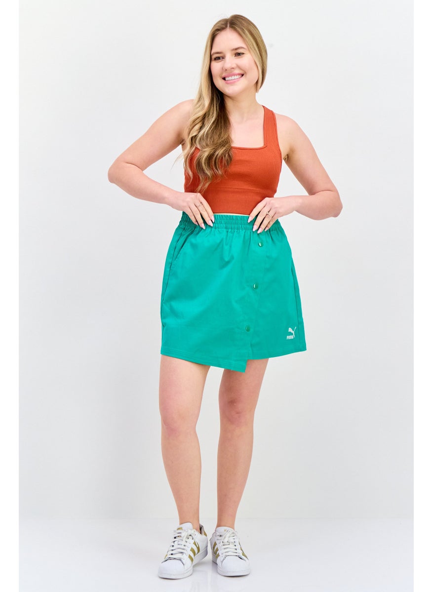 PUMA Women Sportswear Fit Training Skirts, Green  - Image 4