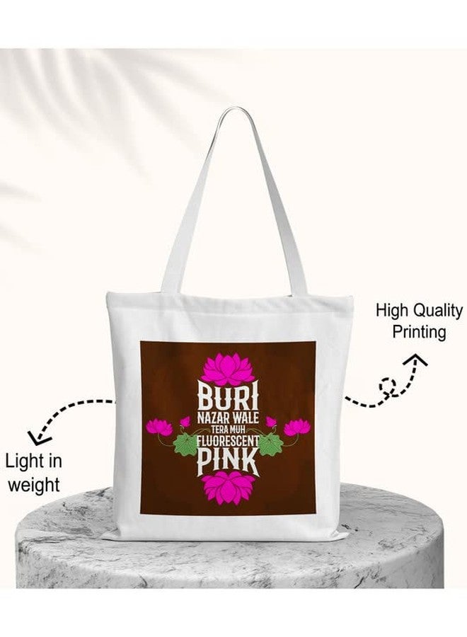 TrendoPrint Women Extra Spacious Cotton Shopping/Grocery Bag, Multi-Purpose Bag, Canvas Bag With 15kgs Capacity Multicolor Tote Bag-TBTP94 - Image 3