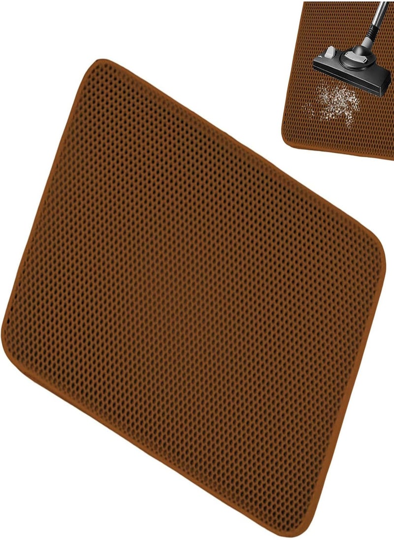 GGOOT - Cat Litter Pads For Floor | Cat Litter Mat Trapping For Litter Box | Waretary Cat Litter Mat, Pretty Honeycomb Scatter Control Double Layer Mat, Urine & Waterproof, Washable, Easy Clean - Image 1