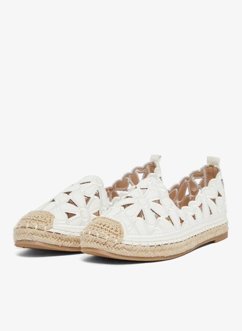 Styli Embroidered Cut Out Espadrille Shoes - Image 2