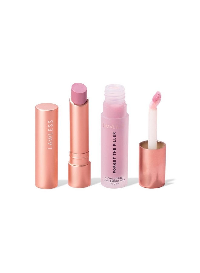 Lawless Women's Lip Twin Bundle, Lavender Sorbet, Pink, 2 Count - Image 1
