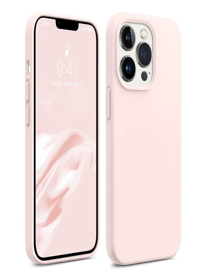 AOTESIER Magnetic for iPhone 13 Pro Phone Case, [Compatible with MagSafe][Military Shockproof Protection] Silicone Case with Soft Microfiber Lining, Camera & Screen Protection 6.1 inch, Chalk Pink - Image 1