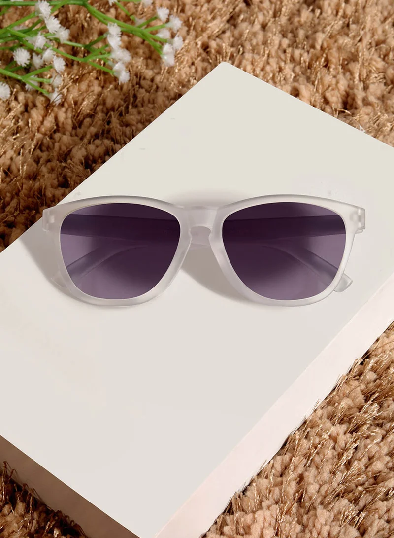 Woggles Shinecore White Square Kids Sunglasses
