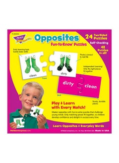Trend Enterprises TREND enterprises, Inc. Opposites Puzzle Set, Multicolor, 3 x 6 in  - Image 3