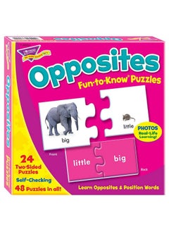 Trend Enterprises TREND enterprises, Inc. Opposites Puzzle Set, Multicolor, 3 x 6 in  - Image 1
