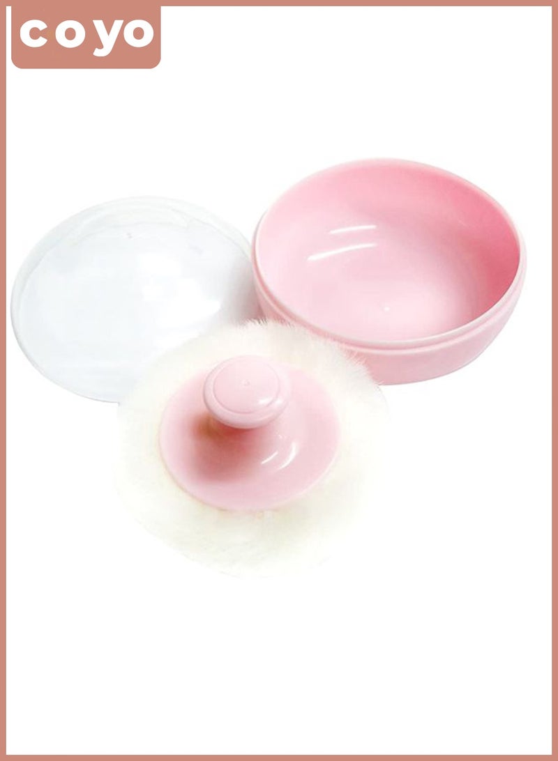 COYO حافظة بودرة الأطفال مع فوف، لتطبيق سهل وغير فوضوي للبودرة، وردي - Image 3