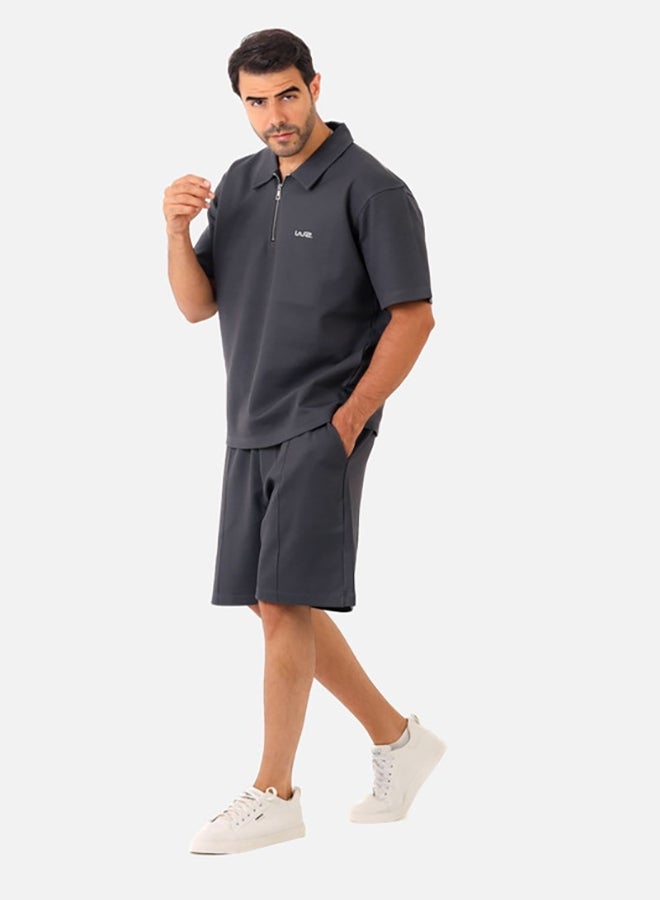 WHITE RABBIT Printed Grey Cotton Men Pajama - Image 2