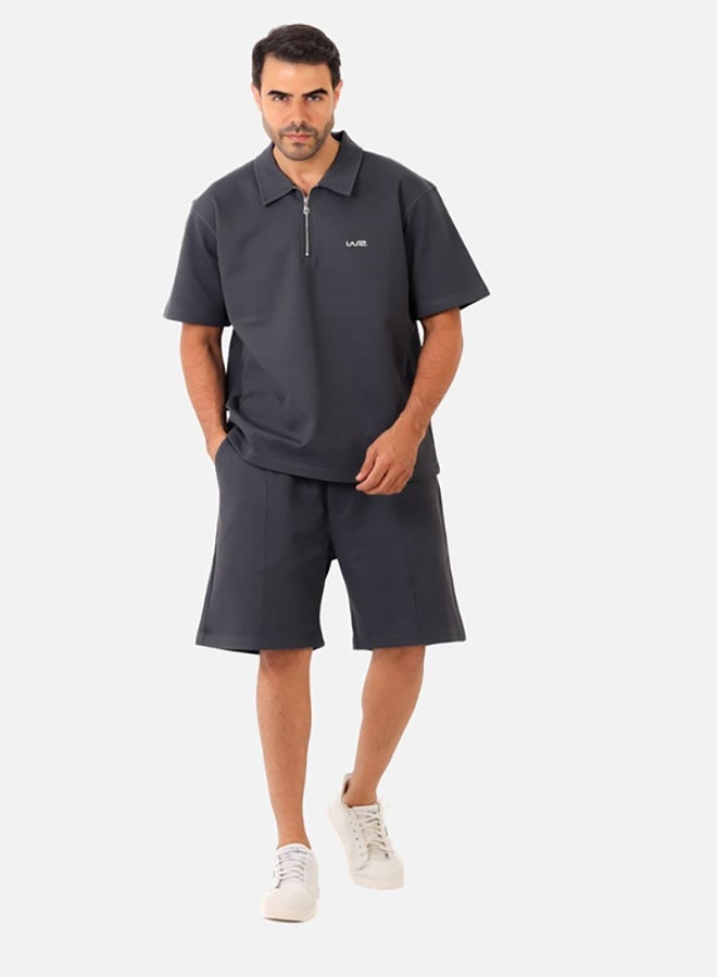 WHITE RABBIT Printed Grey Cotton Men Pajama - Image 1