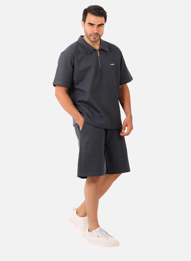 WHITE RABBIT Printed Grey Cotton Men Pajama - Image 4