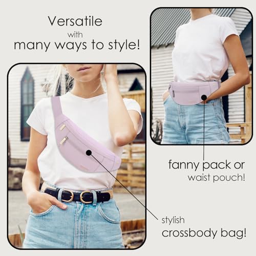 MAXTOP Large Crossbody Fanny Pack with 4-Zipper Pockets,Gifts for Enjoy Sports Festival Workout Traveling Running Casual Hands-Free Wallets Waist Pack Phone Bag Fits All Phones - Image 2