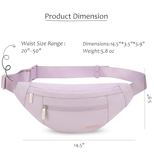 MAXTOP Large Crossbody Fanny Pack with 4-Zipper Pockets,Gifts for Enjoy Sports Festival Workout Traveling Running Casual Hands-Free Wallets Waist Pack Phone Bag Fits All Phones - Image 5