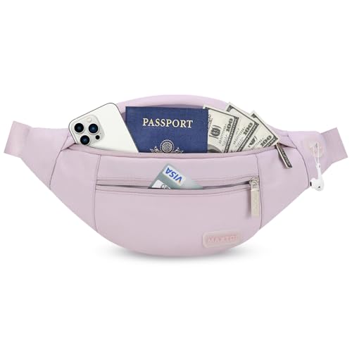MAXTOP Large Crossbody Fanny Pack with 4-Zipper Pockets,Gifts for Enjoy Sports Festival Workout Traveling Running Casual Hands-Free Wallets Waist Pack Phone Bag Fits All Phones - Image 1