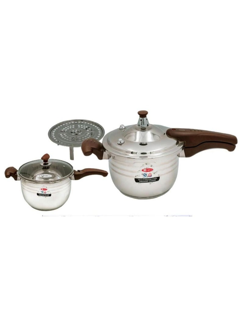 FUMA 5Liters FUMA JAPAN PRESSURE COOKER 5 LTR Silver - Image 2
